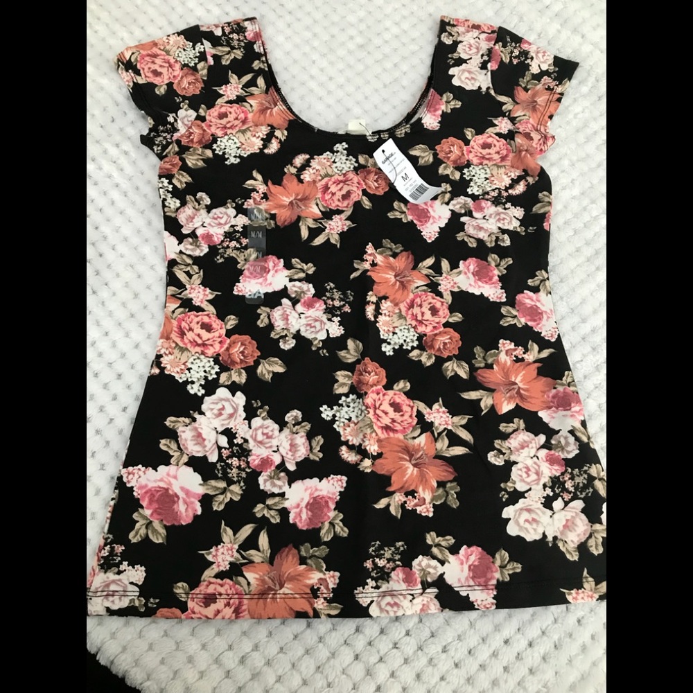 NEW! Garage Floral Pink shirt - Picture 4 of 5